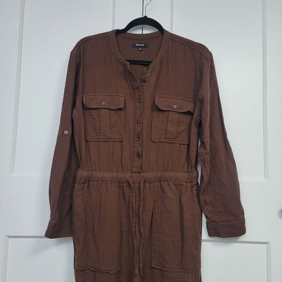 Madewell lightspun tapered leg jumpsuit size 8 - Picture 7 of 14